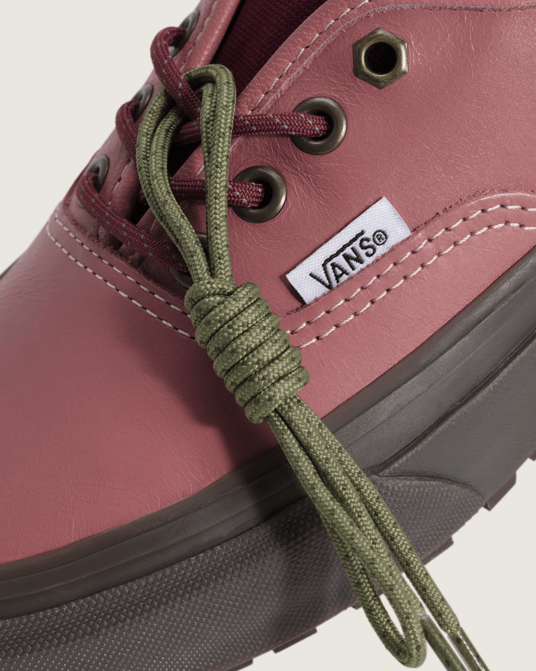 Women Vans Premium Authentic V-Lug Shoe in Dusty Rose Pink