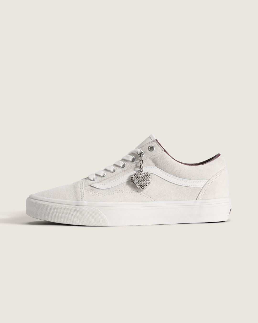Women Vans Old Skool Shoe in Blanc De Blanc White