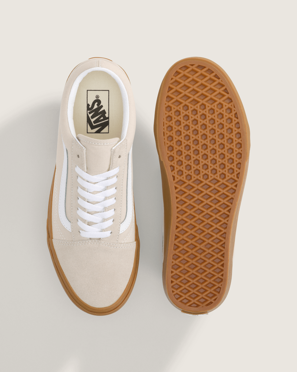 Women|Men Vans Old Skool Shoe in Gum Oatmeal Beige