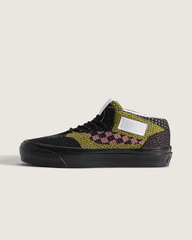 Women Vans Premium Half Cab Shoe in Black / Aged Green