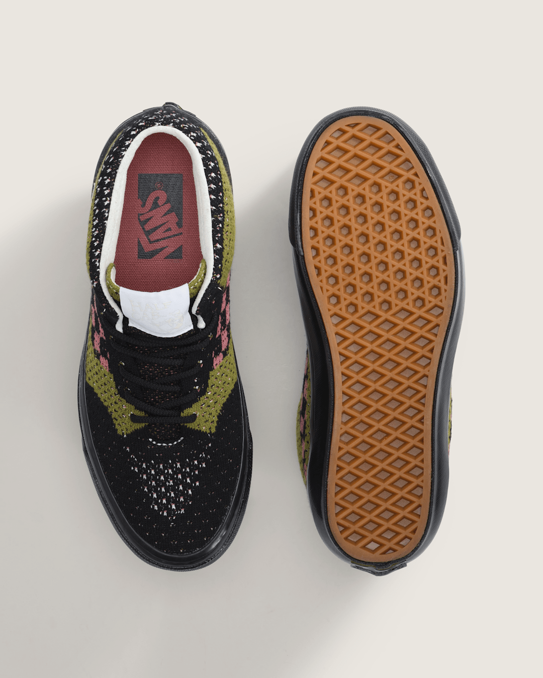 Women Vans Premium Half Cab Shoe in Black / Aged Green