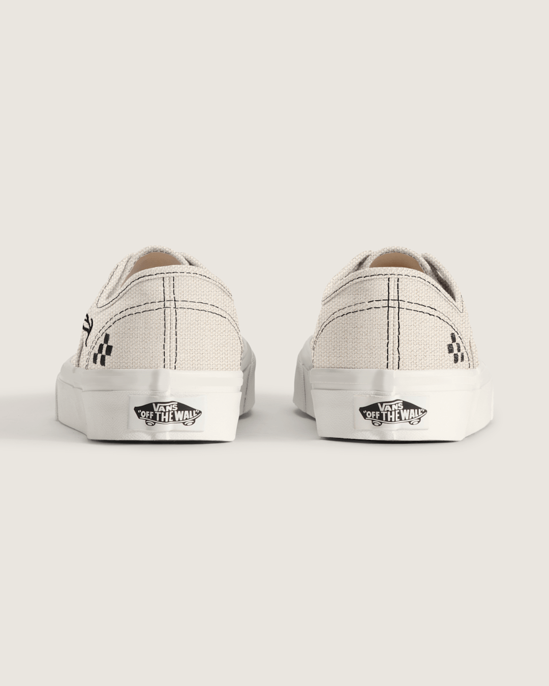 Women Vans Authentic Shoe in Beige / Black
