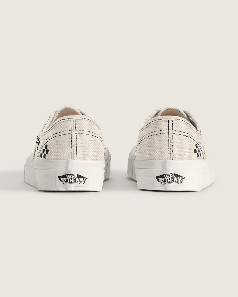Women Vans Authentic Shoe in Beige / Black