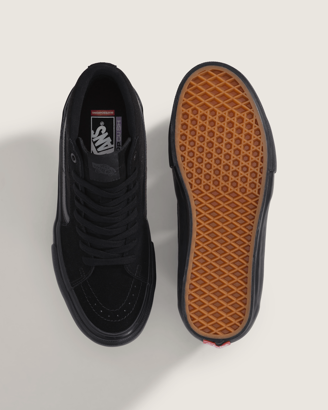 Women|Men Vans Skate Sk8-Hi Black/Black Skate Shoe