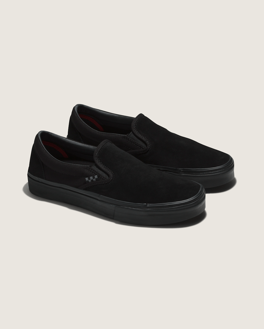 Women|Men Vans Skate Slip-On Black/Black Skate Shoe