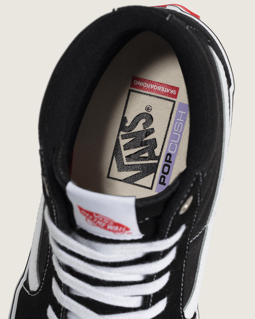 Women|Men Vans Skate Sk8-Hi Black/White Skate Shoe