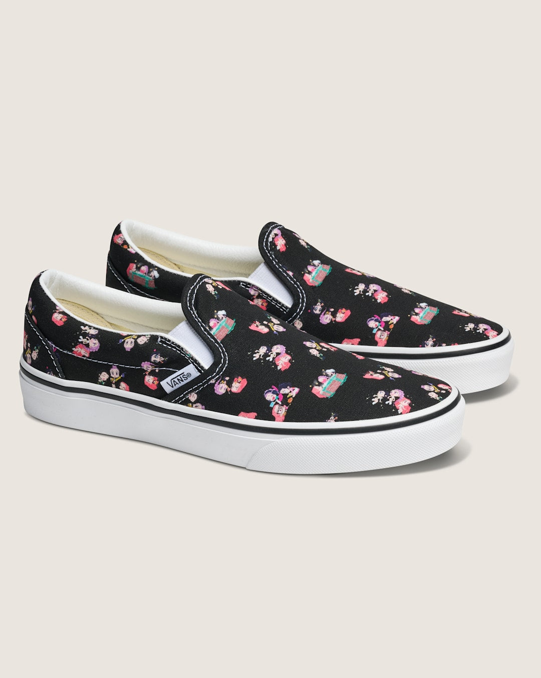 Women Vans KPop Demon Hunters x Vans Classic Slip-On Shoe in Kpop Demon Hunters Black