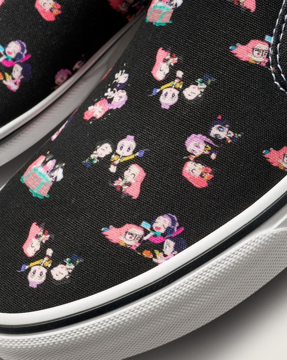 Women Vans KPop Demon Hunters x Vans Classic Slip-On Shoe in Kpop Demon Hunters Black