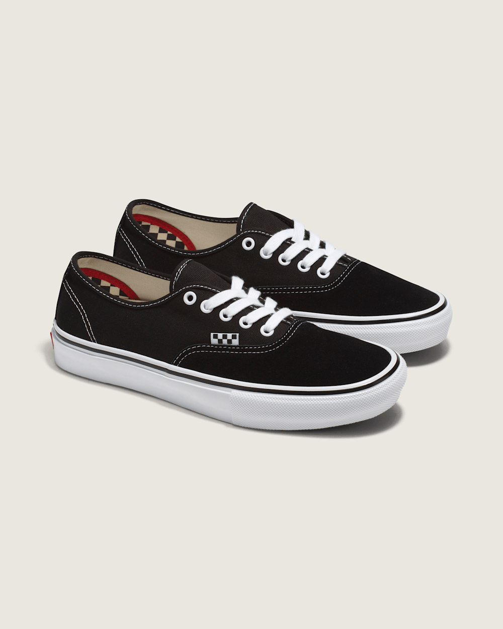 Women|Men Vans Skate Authentic Black/White Skate Shoe