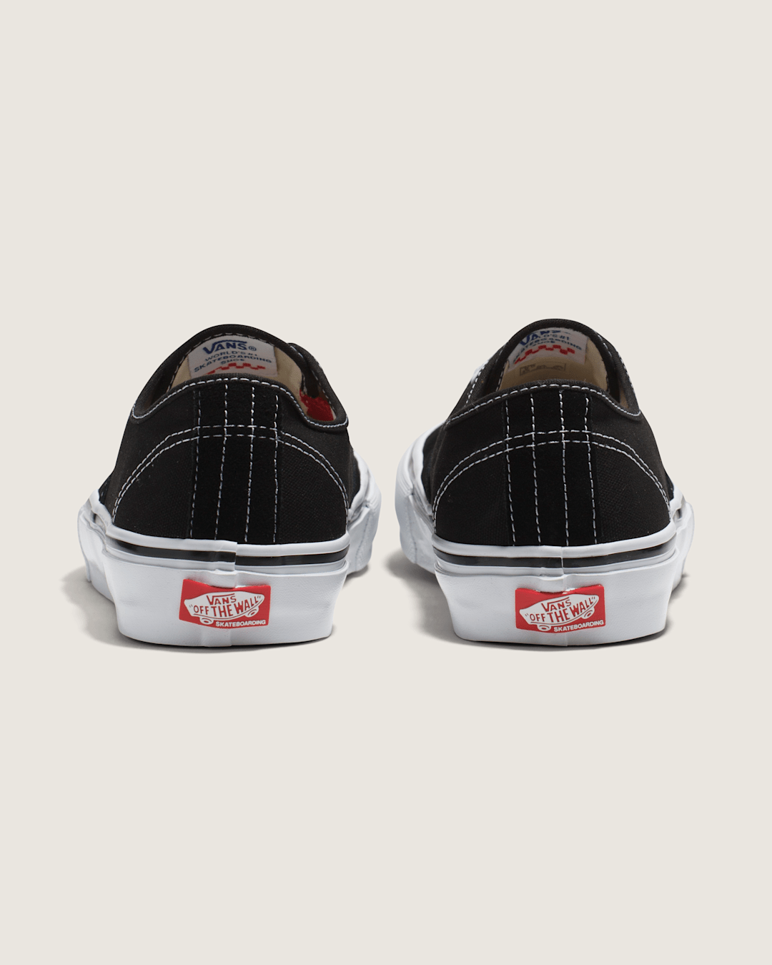Women|Men Vans Skate Authentic Black/White Skate Shoe