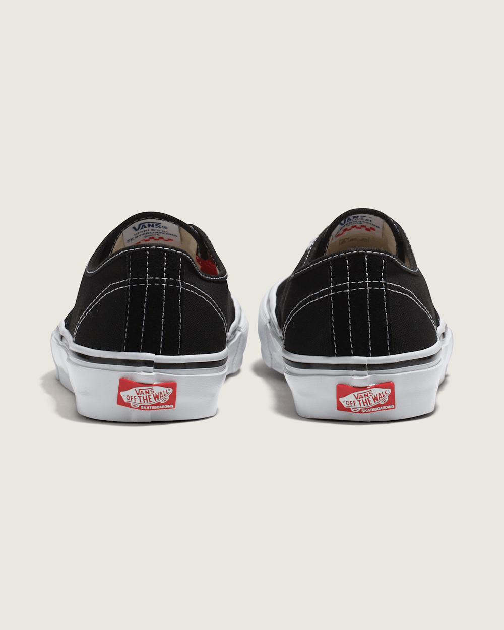 Women|Men Vans Skate Authentic Black/White Skate Shoe