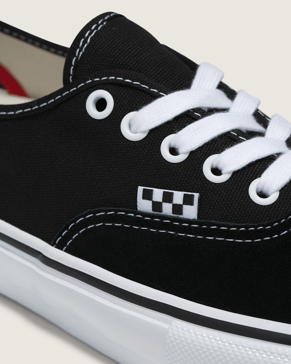 Women|Men Vans Skate Authentic Black/White Skate Shoe
