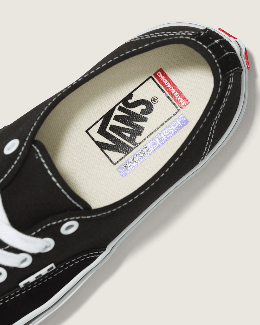 Women|Men Vans Skate Authentic Black/White Skate Shoe
