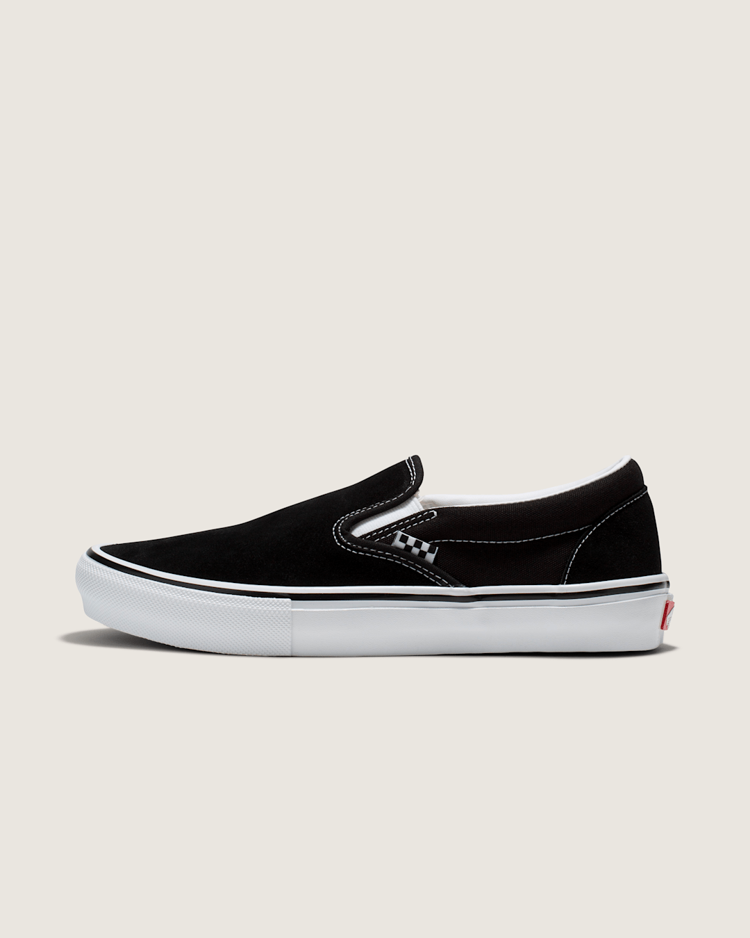 Women|Men Vans Skate Slip-On Black/White Skate Shoe
