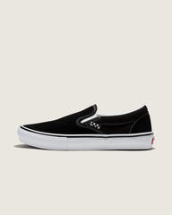 Women|Men Vans Skate Slip-On Black/White Skate Shoe