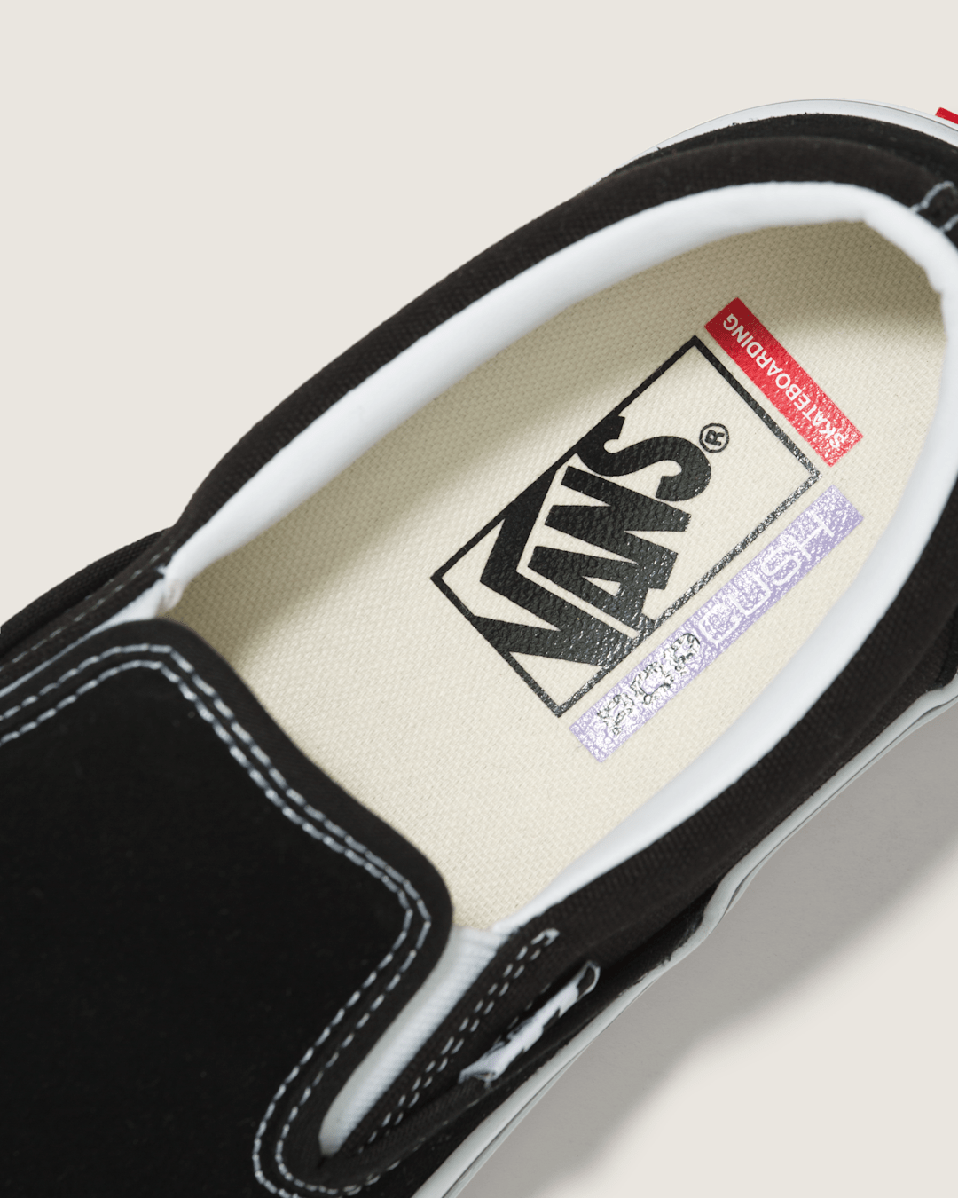 Women|Men Vans Skate Slip-On Black/White Skate Shoe