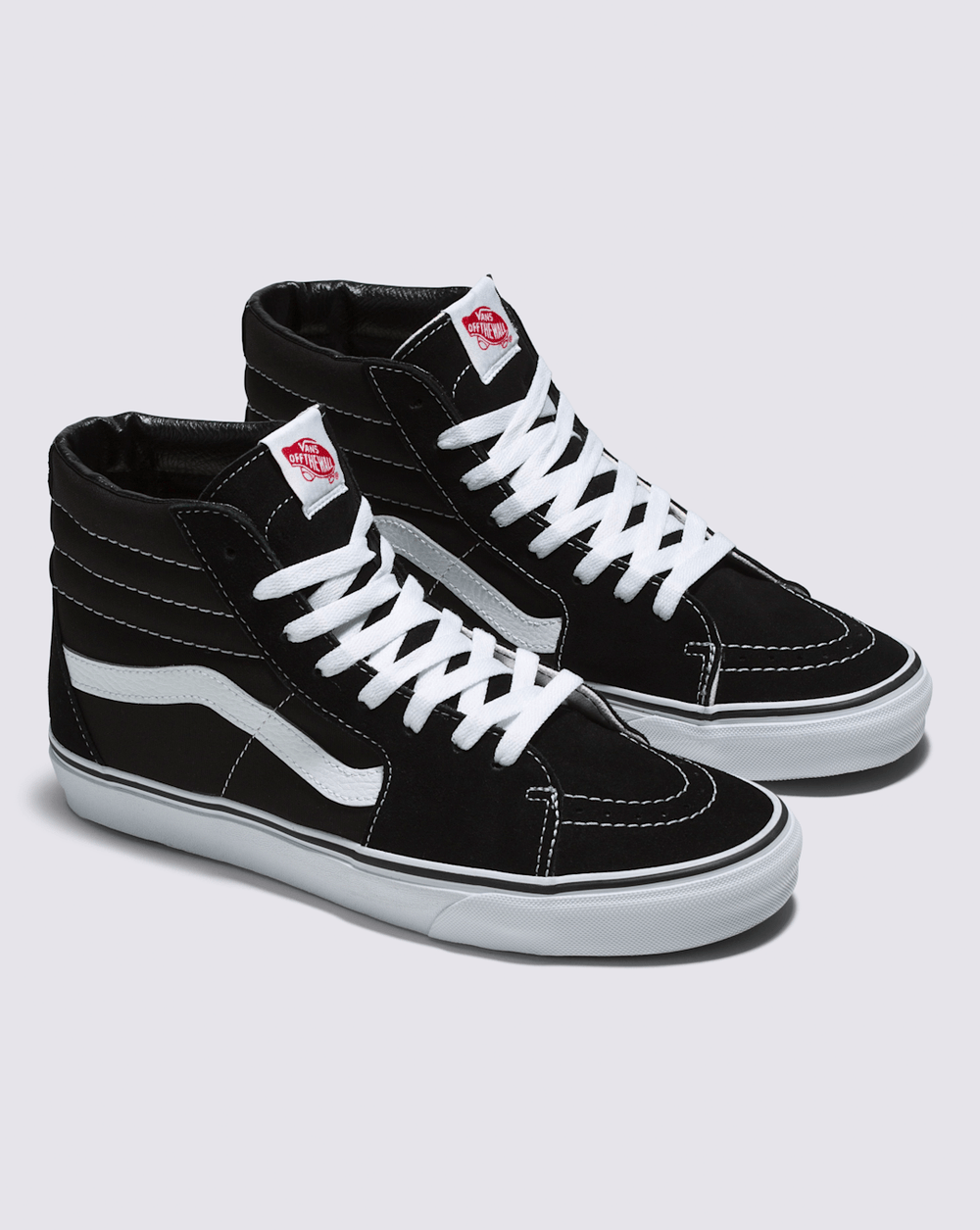 Women|Men Vans Sk8-Hi Wide Black/True White Classics Shoe