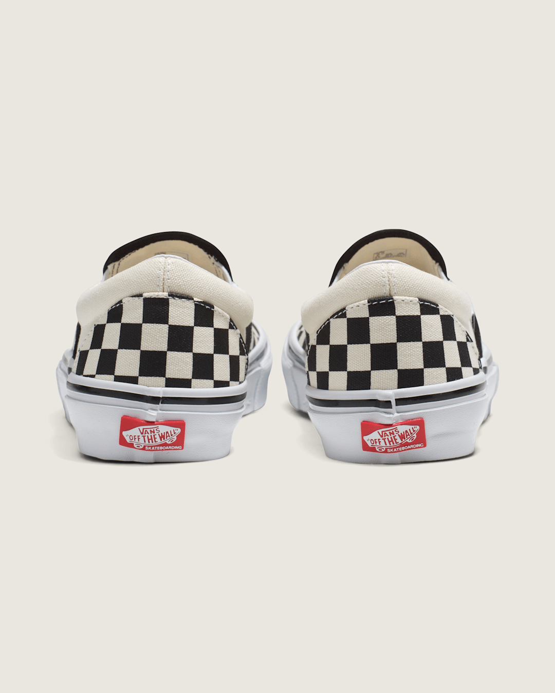 Women|Men Vans Skate Slip-On Checkerboard Shoe in Checkerboard Black / Off White