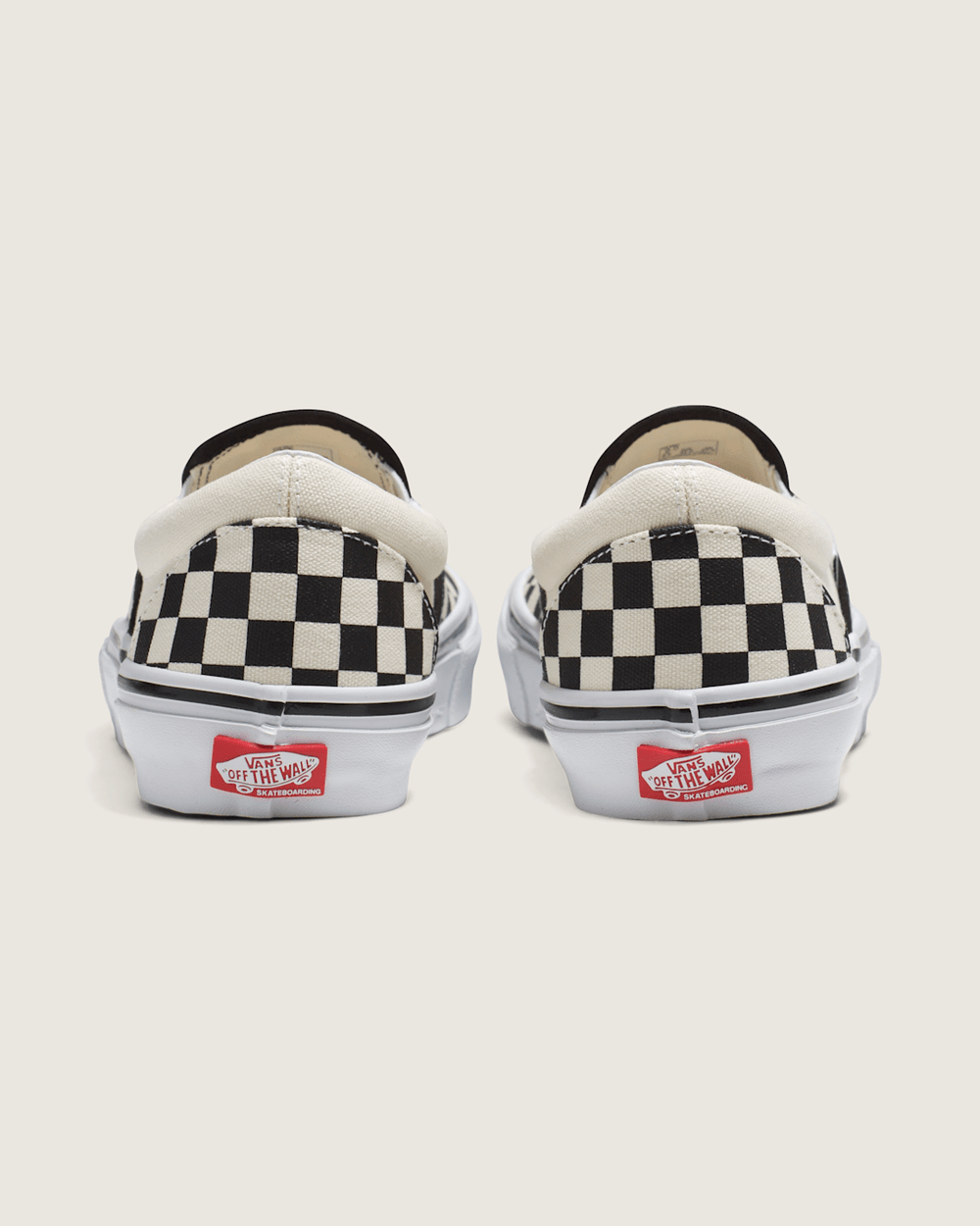 Women|Men Vans Skate Slip-On Checkerboard Shoe in Checkerboard Black / Off White