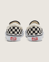 Women|Men Vans Skate Slip-On Checkerboard Shoe in Checkerboard Black / Off White