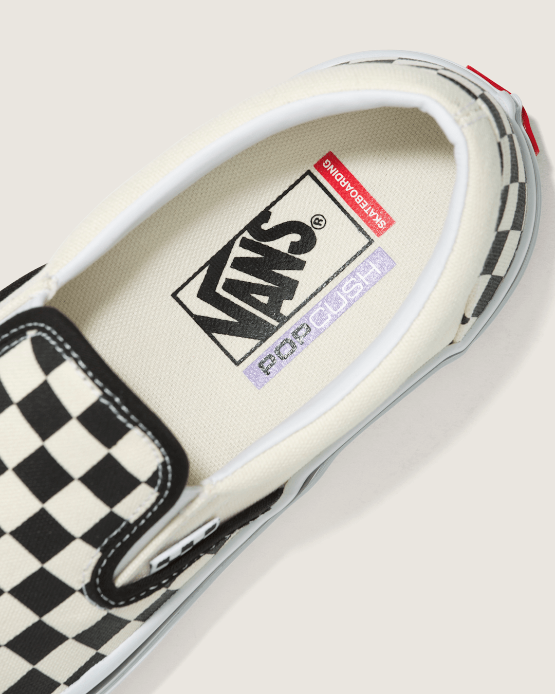 Women|Men Vans Skate Slip-On Checkerboard Shoe in Checkerboard Black / Off White