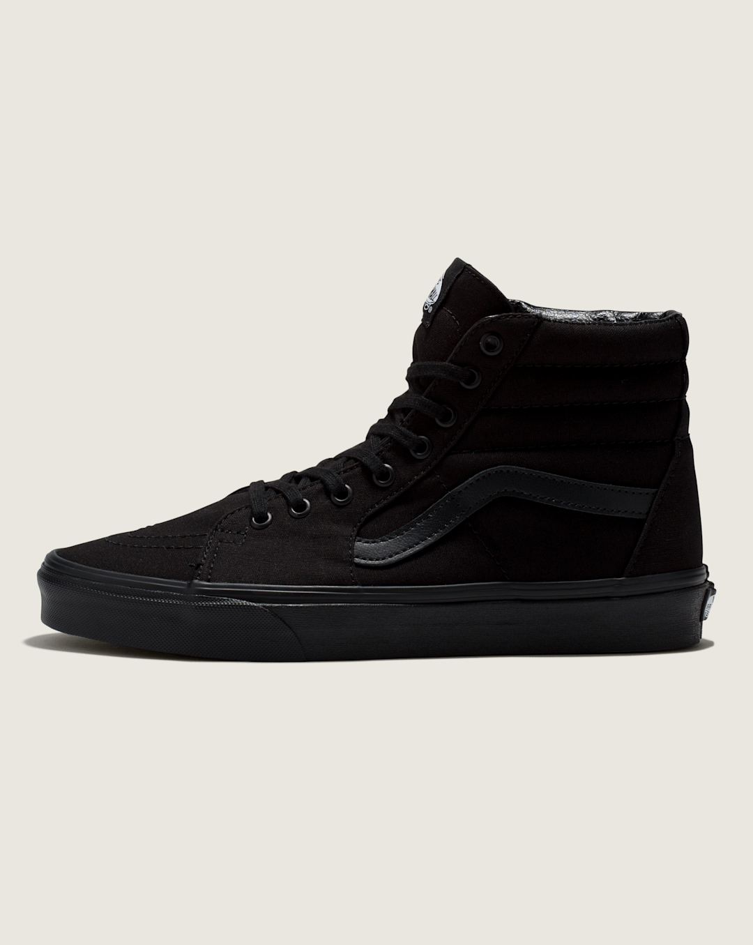 Women|Men Vans Sk8-Hi Wide Canvas Black/Black Classics Shoe