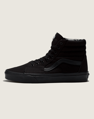 Women|Men Vans Sk8-Hi Wide Canvas Black/Black Classics Shoe