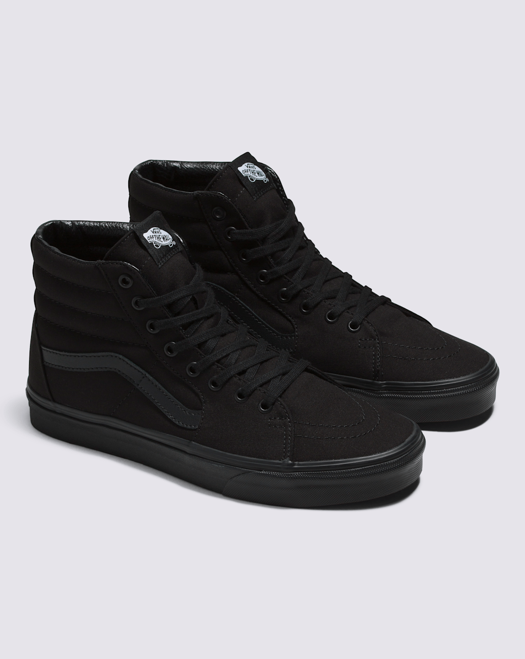 Women|Men Vans Sk8-Hi Wide Canvas Black/Black Classics Shoe