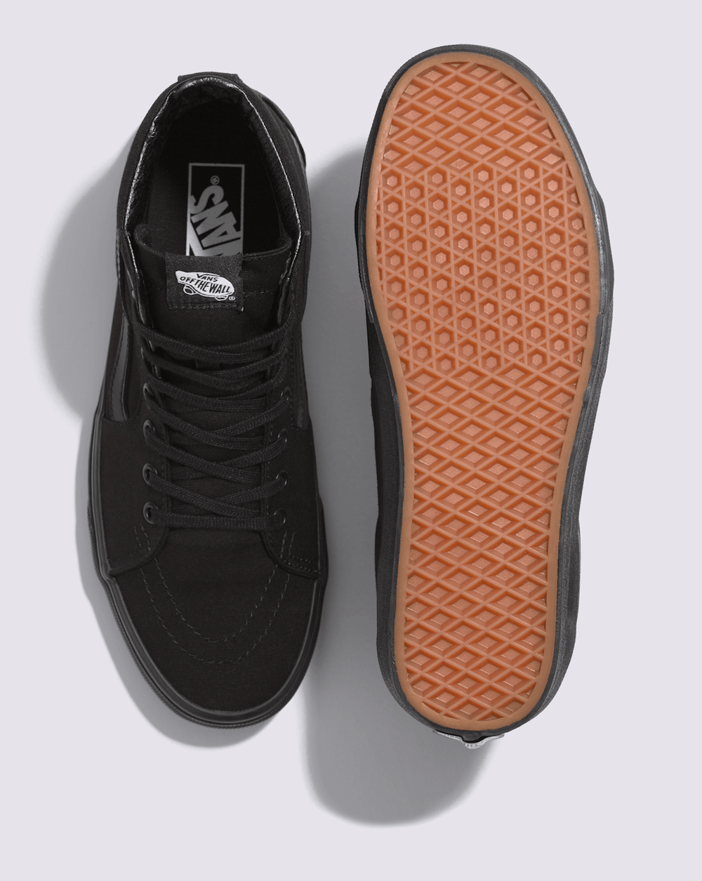 Women|Men Vans Sk8-Hi Wide Canvas Black/Black Classics Shoe
