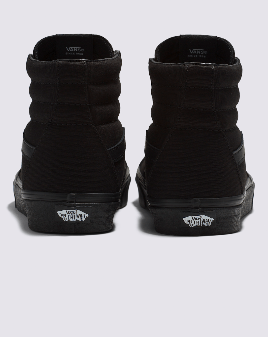 Women|Men Vans Sk8-Hi Wide Canvas Black/Black Classics Shoe
