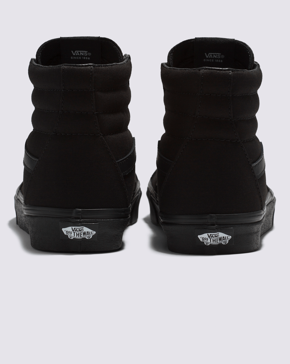 Women|Men Vans Sk8-Hi Wide Canvas Black/Black Classics Shoe
