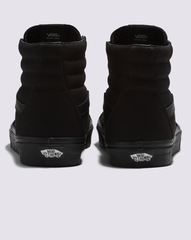 Women|Men Vans Sk8-Hi Wide Canvas Black/Black Classics Shoe