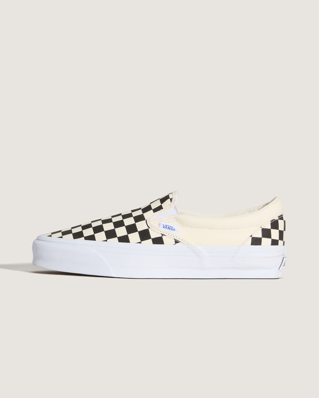 Women|Men Vans Premium Slip-On Checkerboard Shoe in Checkerboard Black / Off White