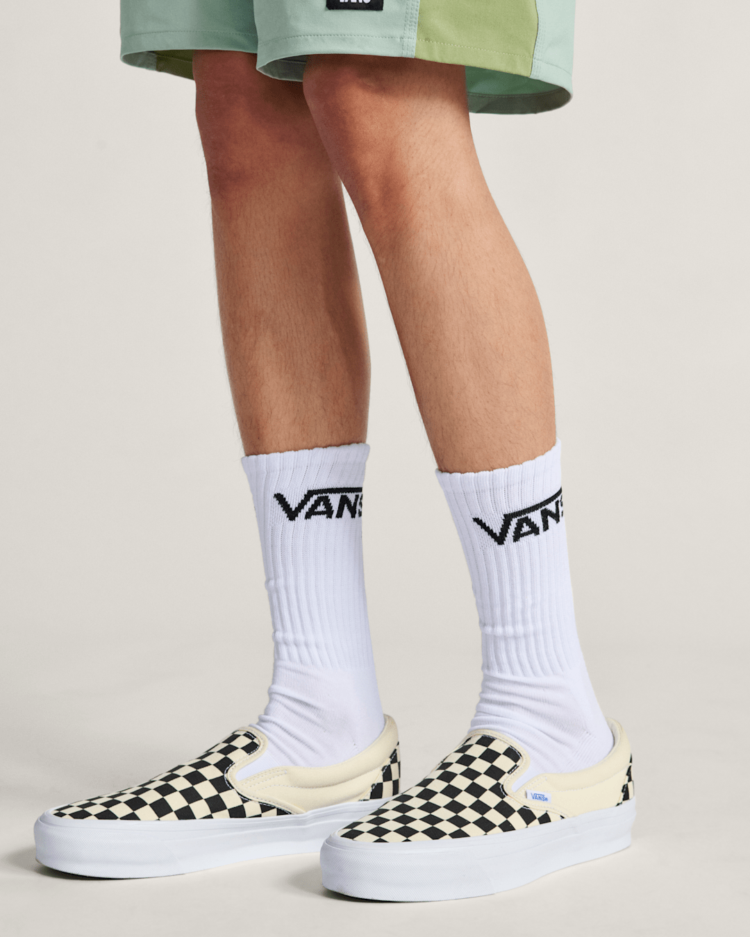 Women|Men Vans Premium Slip-On Checkerboard Shoe in Checkerboard Black / Off White