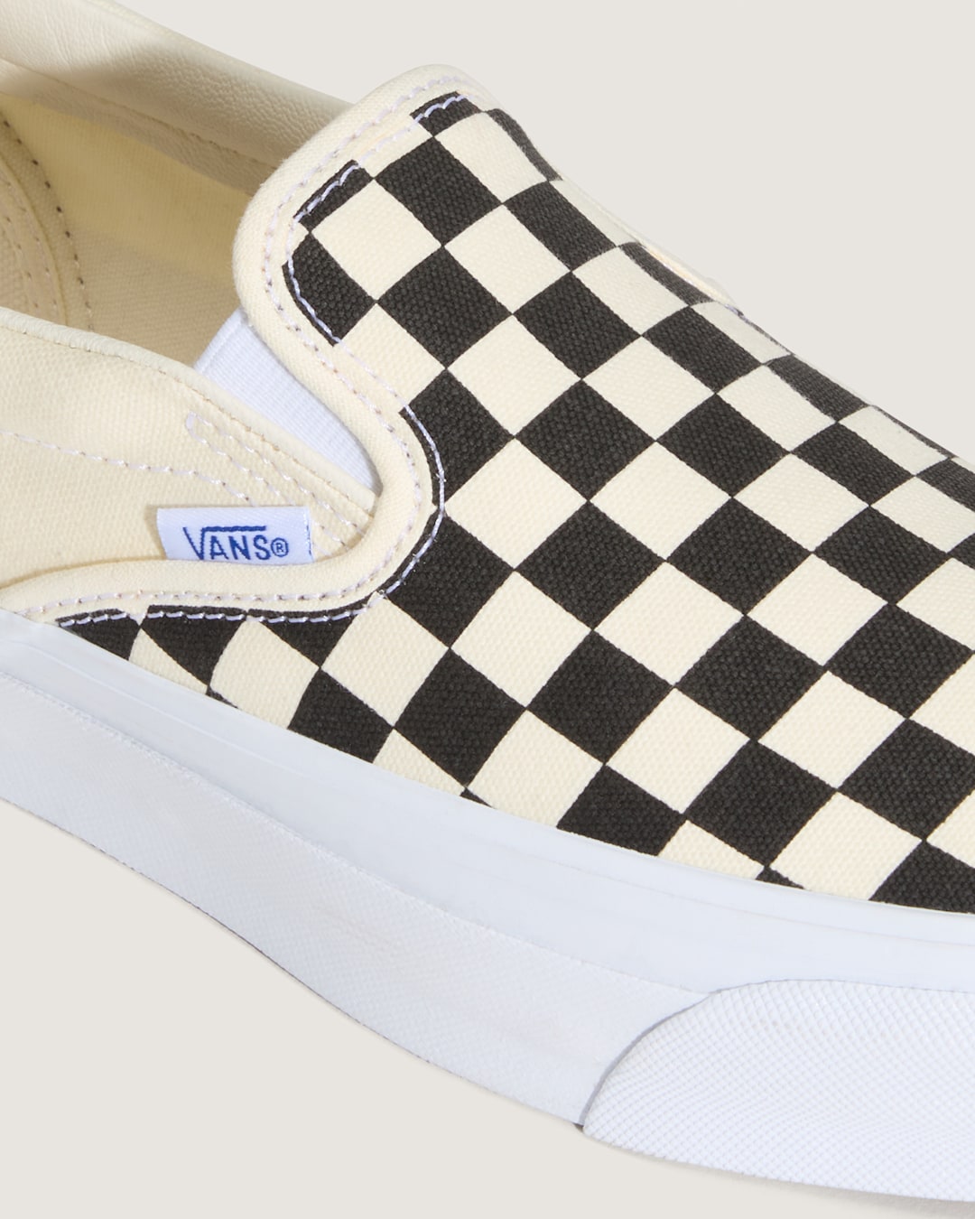 Women|Men Vans Premium Slip-On Checkerboard Shoe in Checkerboard Black / Off White