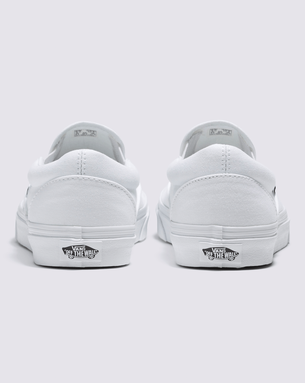 Women|Men Vans Classic Slip-On Wide Canvas True White Classics Shoe