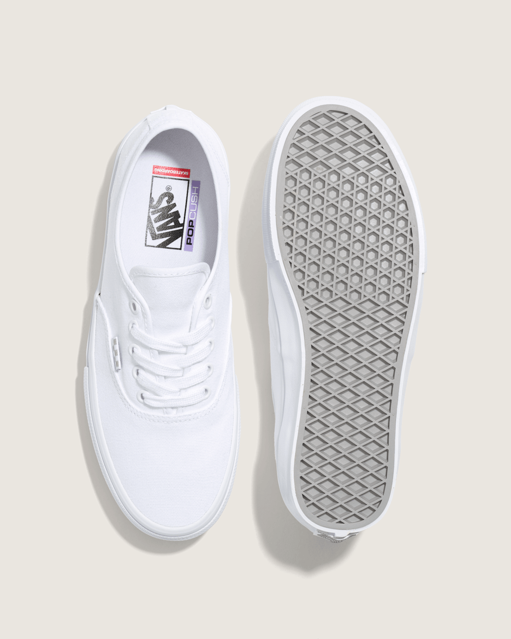 Women|Men Vans Skate Authentic True White Skate Shoe