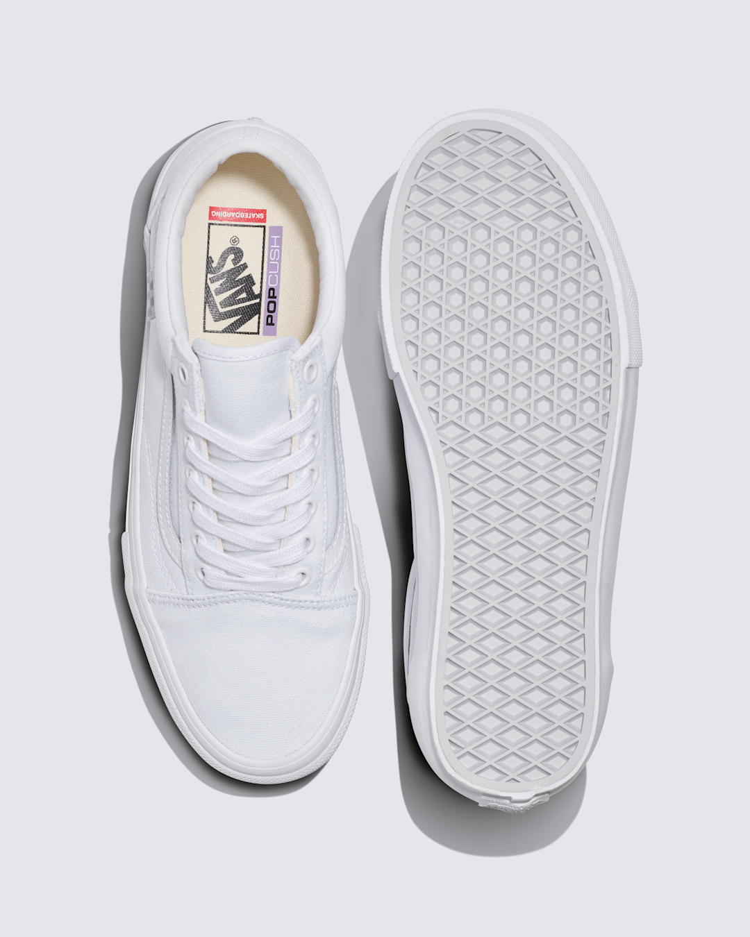 Women|Men Vans Skate Old Skool Shoe in True White