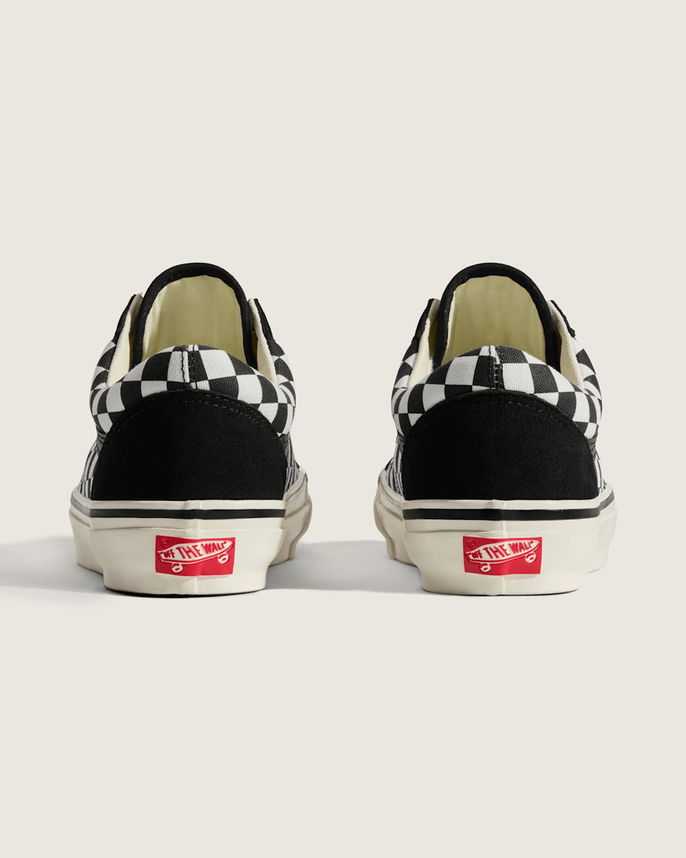 Women|Men Vans Premium Old Skool Checkerboard Shoe in Black / White
