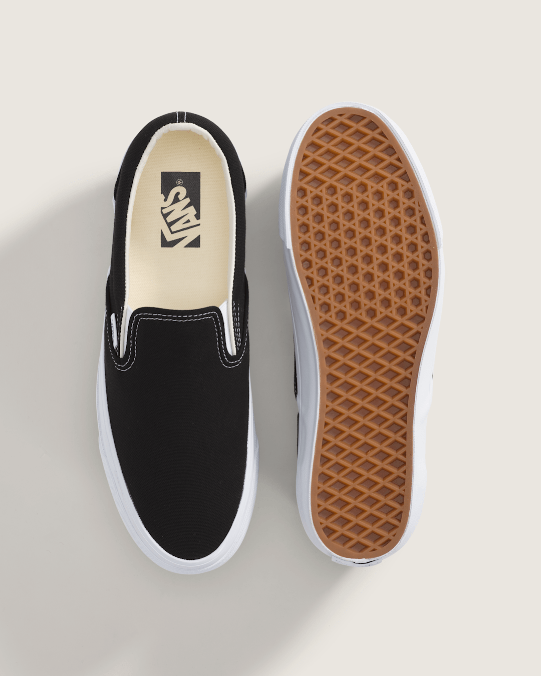 Women Vans Premium Slip-On Shoe in Black / White