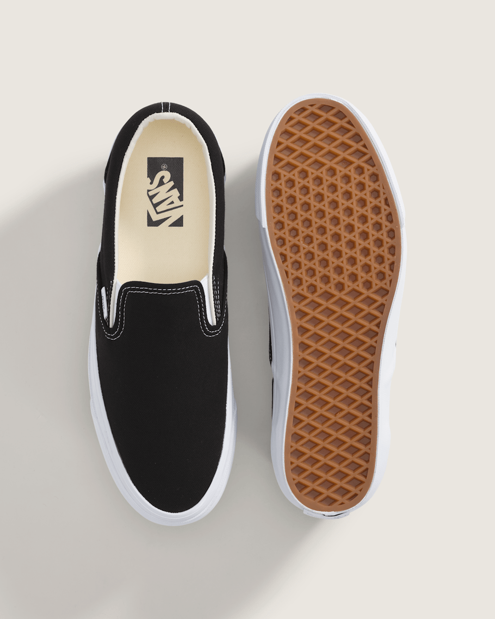 Women Vans Premium Slip-On Shoe in Black / White