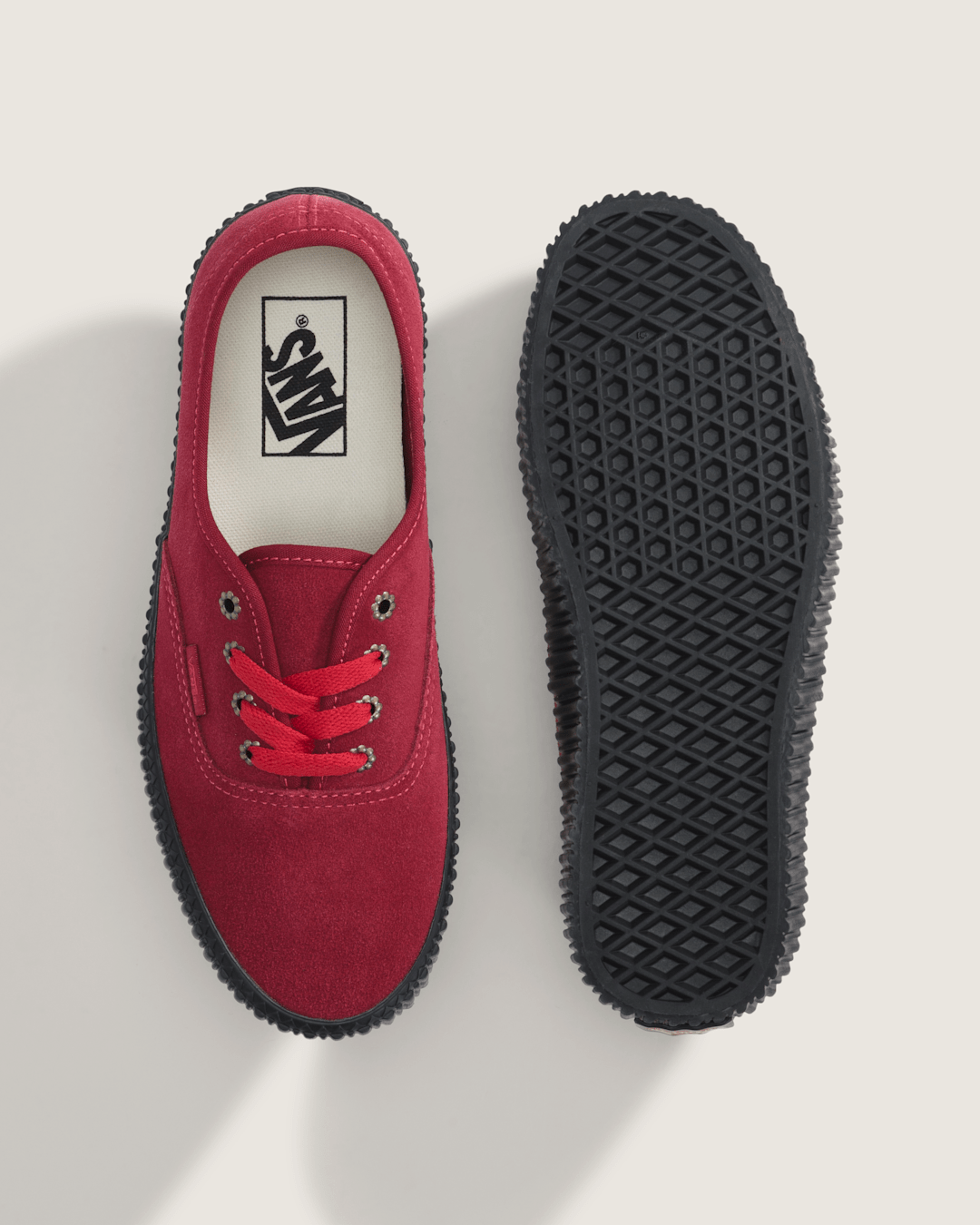 Women Vans Authentic Creeper Shoe in Bordeaux Red