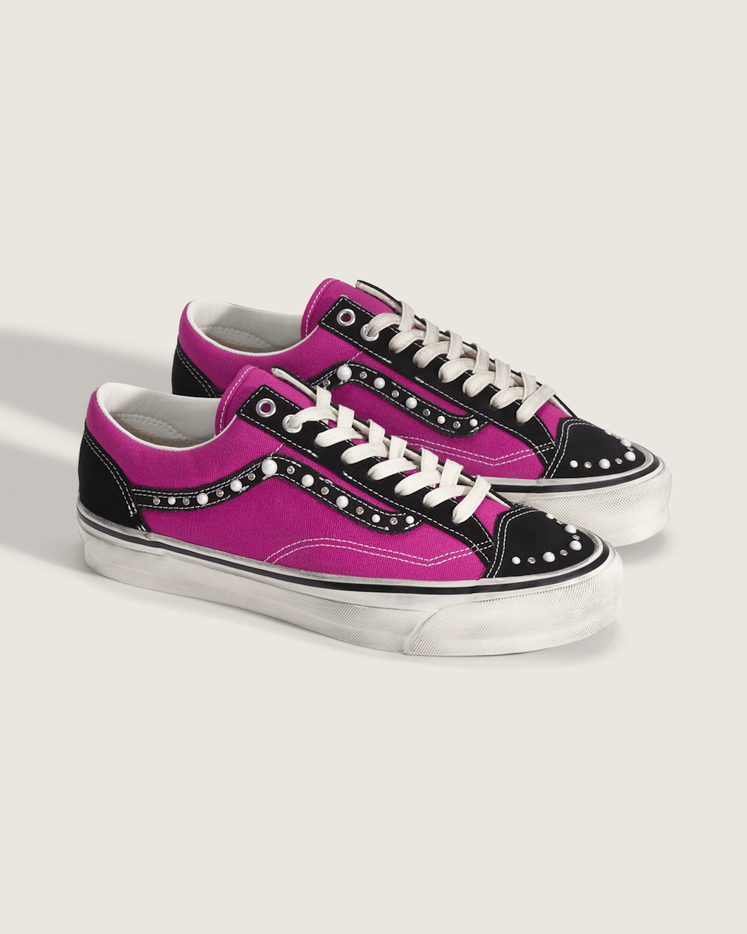 Women|Men Vans Premium Old Skool 36 Shoe in Fuchsia Red