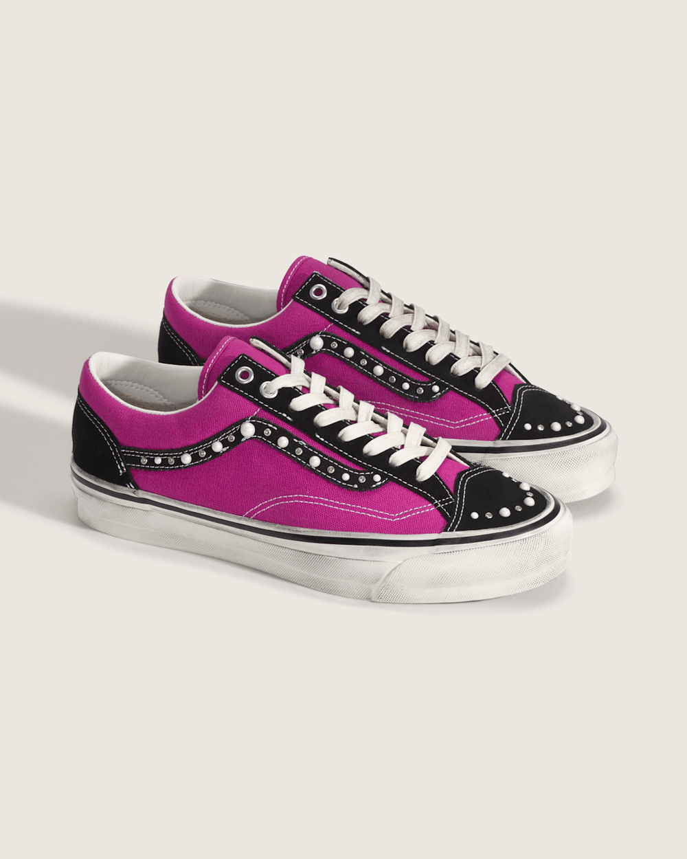 Women|Men Vans Premium Old Skool 36 Shoe in Fuchsia Red