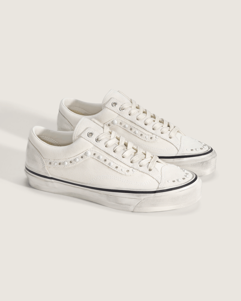 Women|Men Vans Premium Old Skool 36 Shoe in Marshmallow White