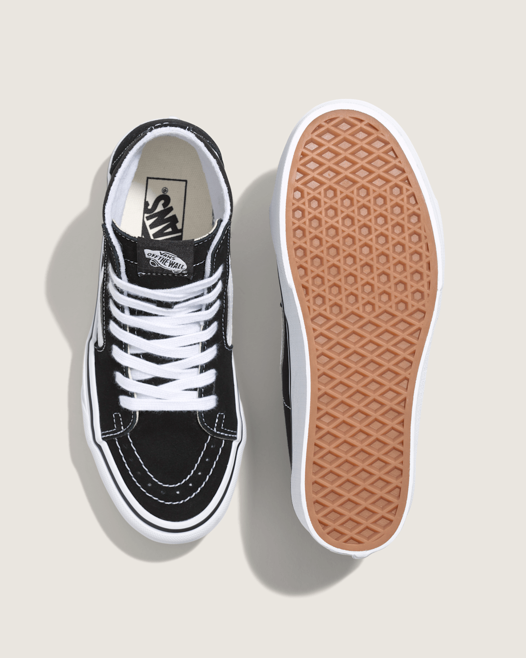 Women Vans Sk8-Hi Tapered Stackform Black/True White Shoe