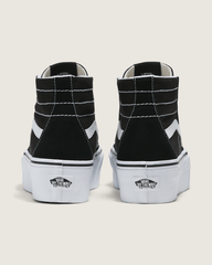 Women Vans Sk8-Hi Tapered Stackform Black/True White Shoe