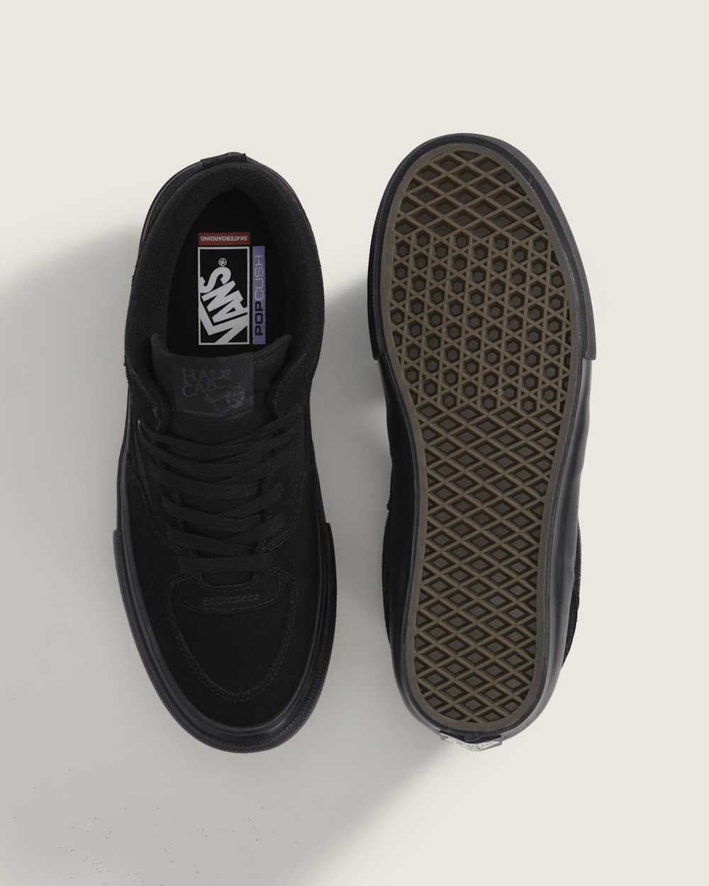 Women|Men Vans Skate Half Cab Black/Black Skate Shoe