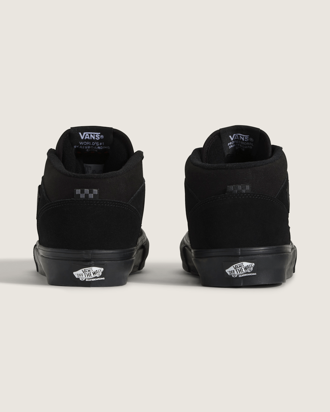 Women|Men Vans Skate Half Cab Black/Black Skate Shoe