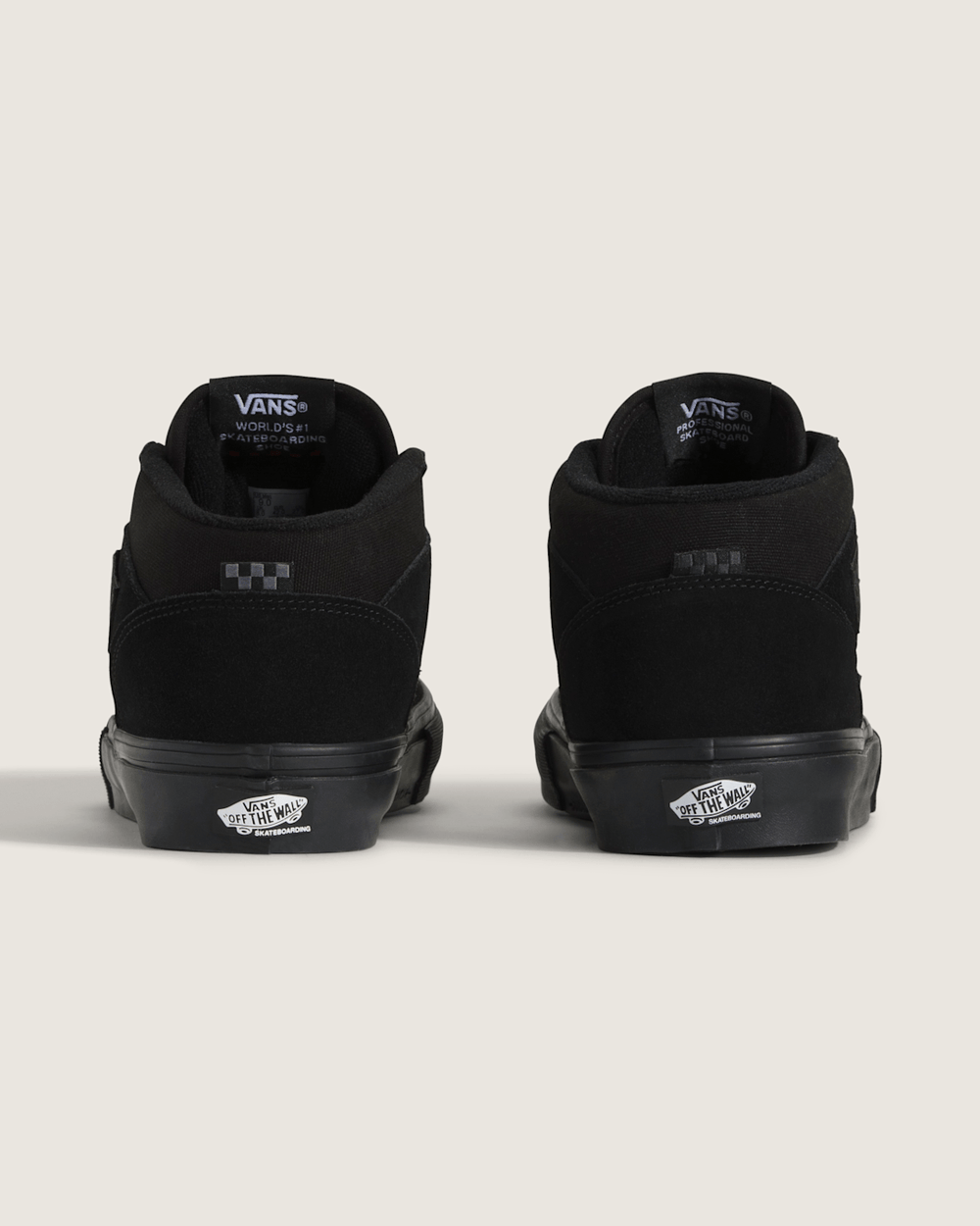 Women|Men Vans Skate Half Cab Black/Black Skate Shoe